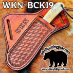 Handmade Bull Cutter knives With Horse Rasp Blade and Western Style Sheath. - Image 5
