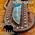 Handmade Damascus Steel Cowboy knives. - Image 3