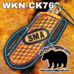 handmade high carbon steel cowboy knife. - Image 5