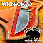handmade damascus steel cowboy knives. - Image 3