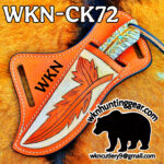 handmade damascus steel cowboy knife. - Image 5