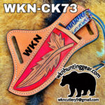 handmade damascus steel cowboy knives. - Image 5