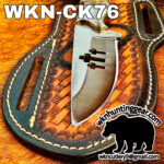 handmade high carbon steel cowboy knife. - Image 3