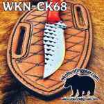 handmade farrier rasp steel cowboy knife. - Image 3