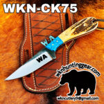 handmade high carbon steel cowboy knife.