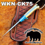 handmade high carbon steel cowboy knife. - Image 4