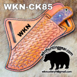 handmade damascus steel cowboy knives. - Image 2