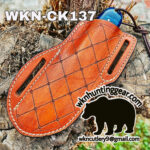 handmade damascus steel cowboy knife. - Image 2