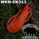 Handmade Cowboy Knife | Rasp Blade | Custom Leather Sheath. - Image 3