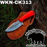 Handmade Cowboy Knife | Rasp Blade | Custom Leather Sheath.