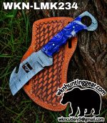 Handmade Lineman Knives | Hawksbill Blades | Custom Leather Sheath.