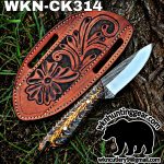 Handmade Cowboy Knife | Rasp Blades | Custom Leather Sheath. - Image 2