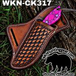 Handmade Cowboy Knife | J2 Food Grade Blades | Custom Leather Sheath. - Image 3