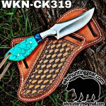 Handmade Cowboy Knife | J2 Food Grade Blade | Custom Leather Sheath. - Image 2