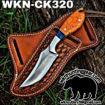 Handmade Cowboy Knife | J2 Food Grade Blade | Custom Leather Sheath.