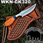 Handmade Cowboy Knife | J2 Food Grade Blade | Custom Leather Sheath. - Image 2