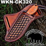 Handmade Cowboy Knife | J2 Food Grade Blade | Custom Leather Sheath. - Image 3