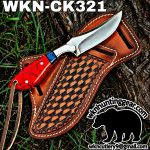 Handmade Cowboy Knife | J2 Food Grade Blade | Custom Leather Sheath. - Image 2