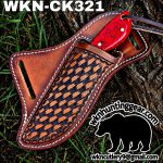 Handmade Cowboy Knife | J2 Food Grade Blade | Custom Leather Sheath. - Image 3