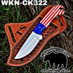 Handmade Cowboy Knife | J2 Food Grade Blade | Custom Leather Sheath.