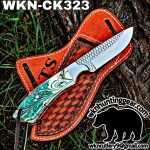Handmade Cowboy Knife | Rasp Blade | Custom Leather Sheath. - Image 2