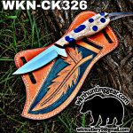 Handmade Cowboy Knife | J2 Food Grade Blade | Custom Leather Sheath.