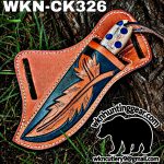 Handmade Cowboy Knife | J2 Food Grade Blade | Custom Leather Sheath. - Image 3