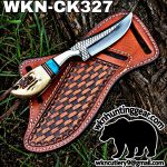 Handmade Cowboy Knife | Rasp Blade | Custom Leather Sheath. - Image 2