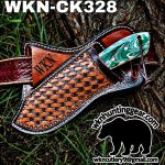 Handmade Cowboy Knife | Rasp Blade | Custom Leather Sheath. - Image 3