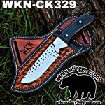 Handmade Cowboy Knife | Rasp Blade | Custom Leather Sheath.