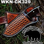 Handmade Cowboy Knife | Rasp Blade | Custom Leather Sheath. - Image 3