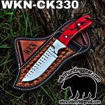 Handmade Cowboy Knife | Rasp Blade | Custom Leather Sheath.