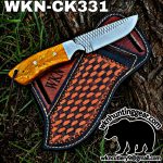 Handmade Cowboy Knife | Rasp Blade | Custom Leather Sheath. - Image 2