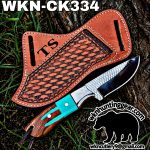 Handmade Cowboy Knife | Rasp Blade | Custom Leather Sheath. - Image 2