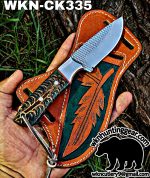 Handmade Cowboy Knife | Rasp Blade | Custom Leather Sheath. - Image 2