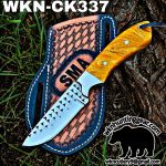 Handmade Cowboy Knife | Rasp Blade | Custom Leather Sheath.