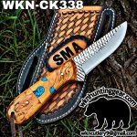 Handmade Cowboy Knife | Rasp Blade | Custom Leather Sheath. - Image 2