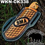 Handmade Cowboy Knife | Rasp Blade | Custom Leather Sheath. - Image 3