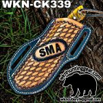 Handmade Cowboy Knife | Damascus Blade | Custom Leather Sheath. - Image 3