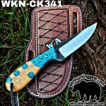Handmade Cowboy Knife | 1095 High Carbon Steel | Custom Leather Sheath. - Image 2