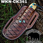 Handmade Cowboy Knife | 1095 High Carbon Steel | Custom Leather Sheath. - Image 3