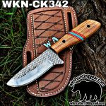 Handmade Cowboy Knife | Rasp Blade | Custom Leather Sheath.