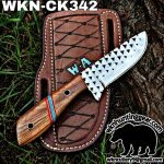 Handmade Cowboy Knife | Rasp Blade | Custom Leather Sheath. - Image 2