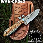 Handmade Cowboy Knife | Rasp Blade | Custom Leather Sheath. - Image 2
