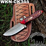Handmade Cowboy Knife | Rasp Blade | Custom Leather Sheath.