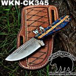 Handmade Cowboy Knife | Rasp Blade | Custom Leather Sheath.