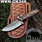 Handmade Cowboy Knife | Rasp Blade | Custom Leather Sheath.