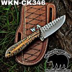 Handmade Cowboy Knife | Rasp Blade | Custom Leather Sheath. - Image 2