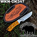 Handmade Cowboy Knife | Rasp Blade | Custom Leather Sheath. - Image 2