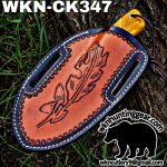 Handmade Cowboy Knife | Rasp Blade | Custom Leather Sheath. - Image 3